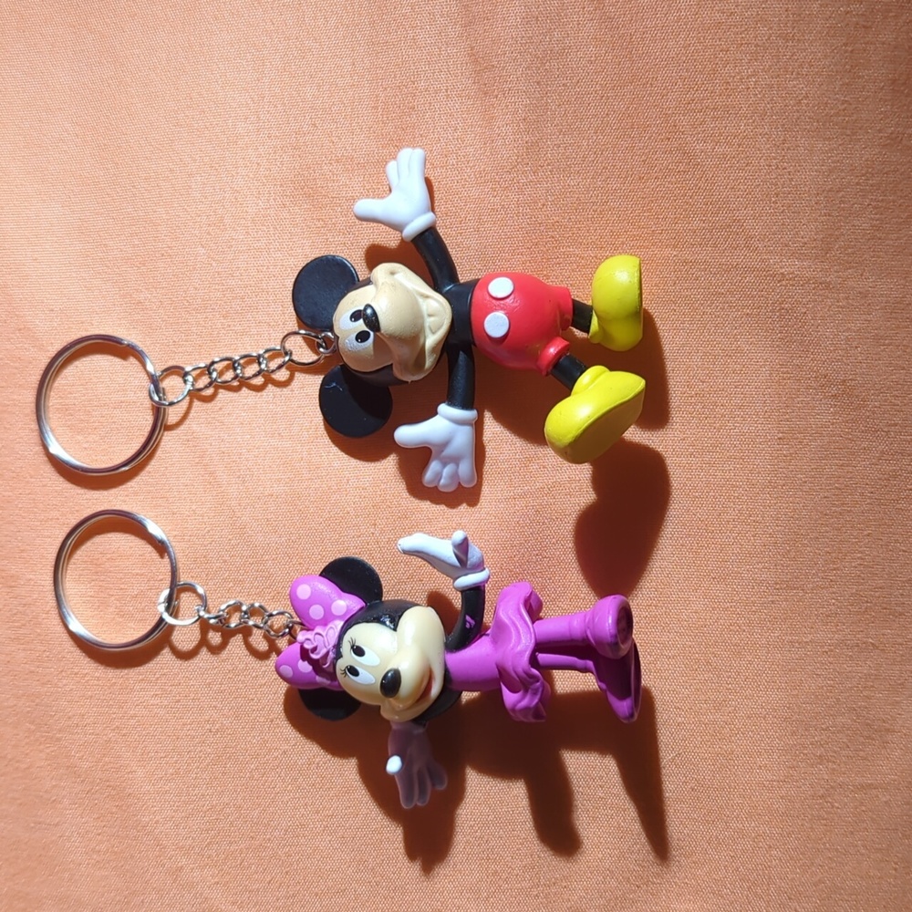 Mickey and Minnie Keychains